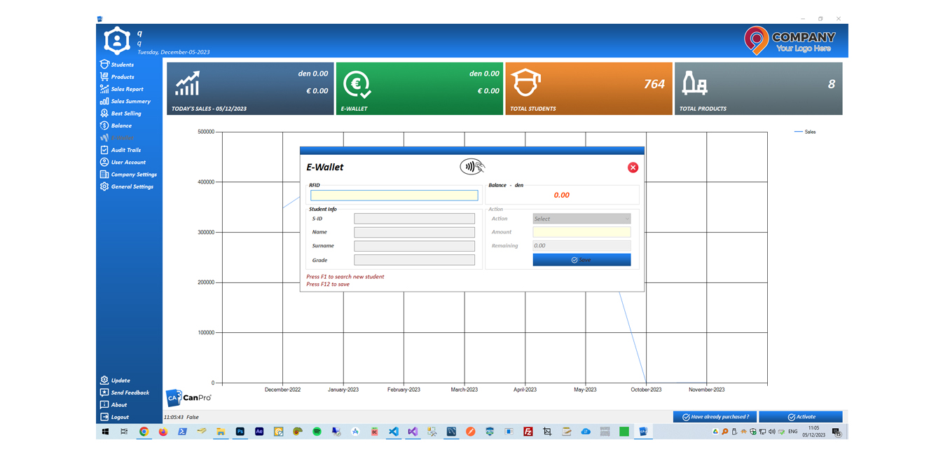 Canteen POS Software