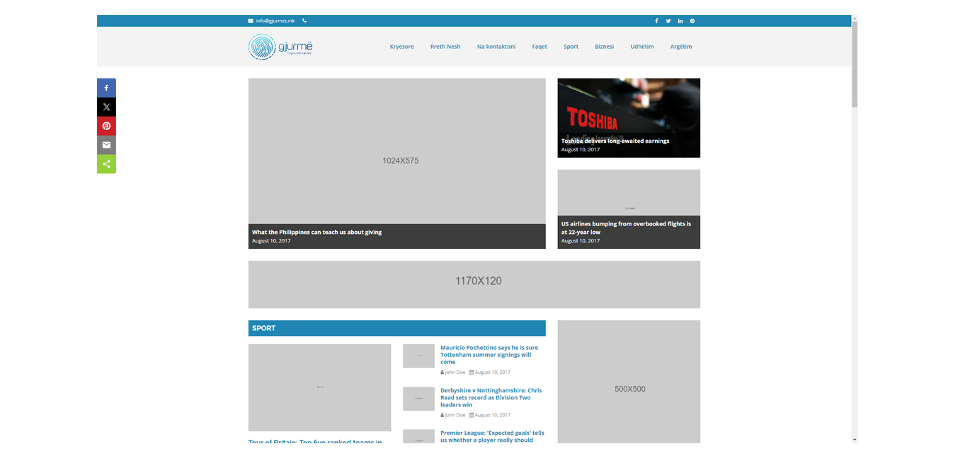 Gjurmet News Portal